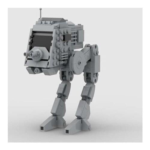 Interstellar technology building block MOC all terrain walking Mini Robot transport AT-PT assembled toy model boy Christmas gift