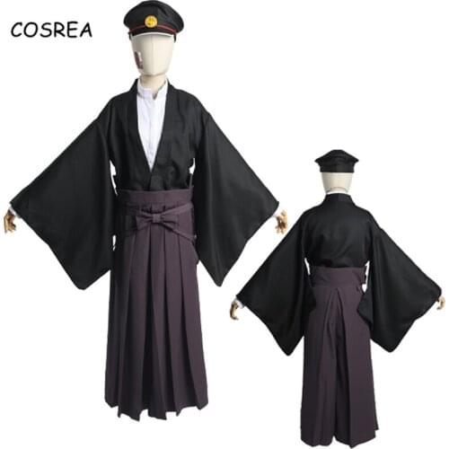 Anime Toilet-bound Hanako-kun Cosplay Costume Yugi Wig Yugi Tsukasa Kimono Outfits Uniform Shirt Coat Pants Hat Full Set Disfraz