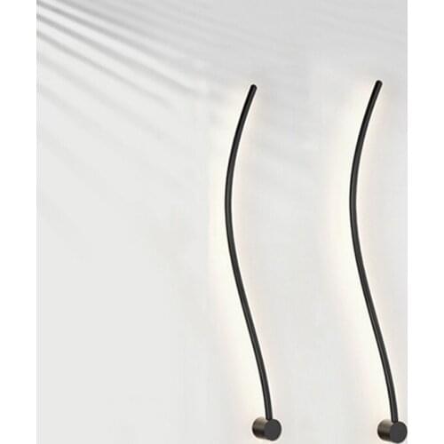 Creative bedroom bedside lamp Nordic staircase aisle strip lamp living room TV background wall lamp