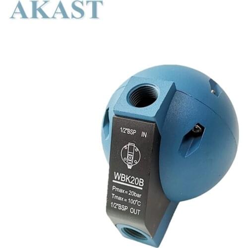 HAD20B Round Ball Float Type Air Compressor Water Drain Valve 1/2 "BSP 400L/H 16 Bar Compressed Condensed Fluid Auto-drainer