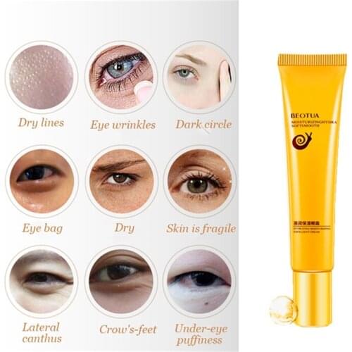 Oil Control Snail Essence Eye Cream Whitening Dark Circles Remove Red Eye Drops Skin Lifting Serum Anti Wrinkle Fine Lines Gel