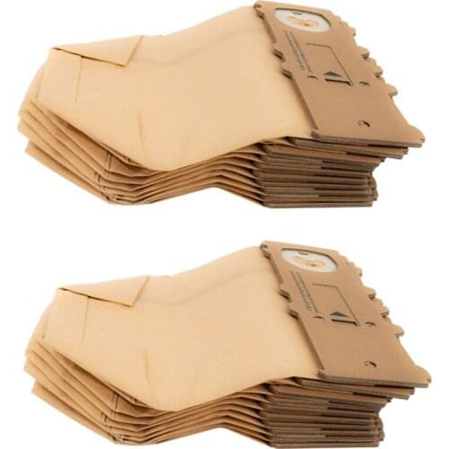 20PCS Dust Bag Dust Collector Paper Bag Garbage Bag for Vorwerk VK130/VK131 Vacuum Cleaner Accessories
