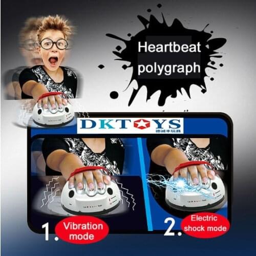Polygraph Test Tricky Funny Adjustable Adult Micro Electric Shock Lie Detector Shocking Liar Truth Party Game Consoles Gifts Toy