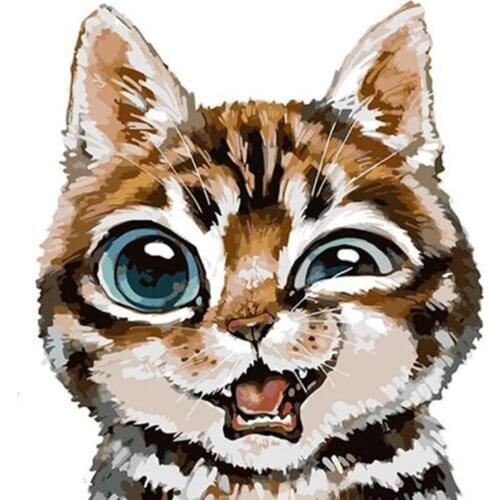 Full Square/Round 5D DIY Diamond Painting Cartoon Panda Cat Bull Diamond Embroidery Animal Picture Wall Decoration Hobby Craft