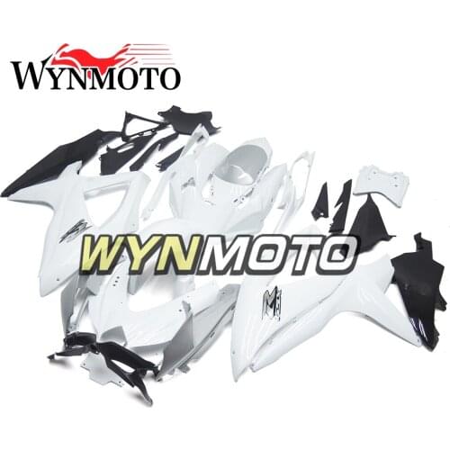 Complete Fairings Kit For GSXR600 750 2008-2010 08 09 10 K8 Injection ABS Plastics Bodywork White Fairings Kits Cowlings Frames