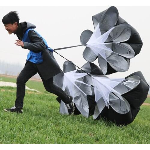 Resistance Adjustable 56" Speed Drills Training Resistance Parachute Umbrella Running Chute Soccer Football Training Power Tool