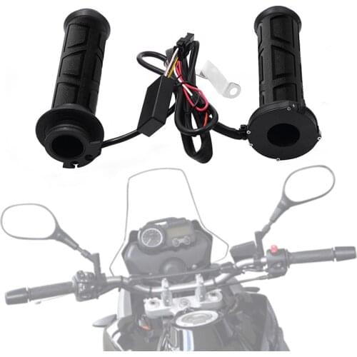 Motorcycle Handlebar 7/8" 22mm Electric Hot Heated Grips Handle Cover Scooter Moped Bar Warmer Heating Protect Grip Hot Manillar