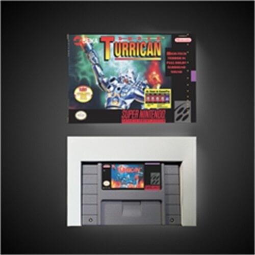 Super Turrican - Action Game Card US Version with Retail Box