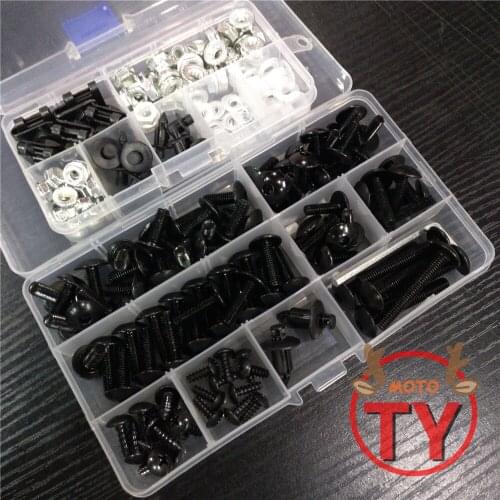 Universal Motorcycle Fairing Body Bolts Spire Screw Spring Nuts FOR KAWASAKI Ninja 250 300 650 H2R ZX-6R Z750 Z800 Z1000