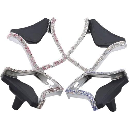 Universal Car Phone Holder With Crystal Rhinestone Cars Air Vent Mount Clip Cell Phone Holders For iPhone Samsung Car Holder