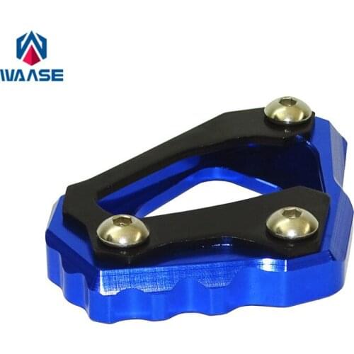Waase For Yamaha MT-10 FZ-10 2016 2017 2018 Motorcycle Kickstand Foot Side Stand Extension Pad Support Plate MT10 FZ10
