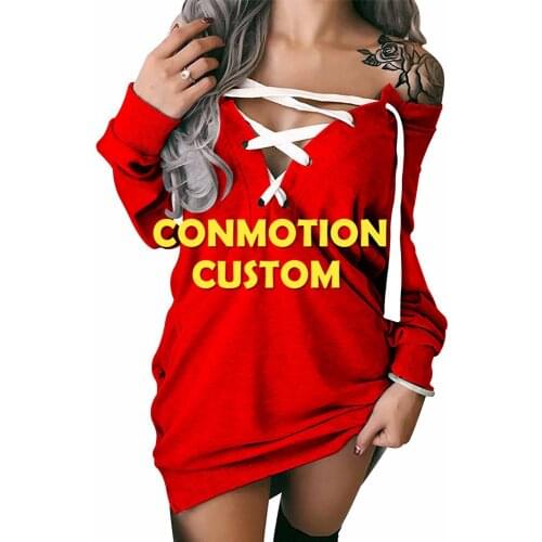 Custom 3D Womens Lace-up Hoodie