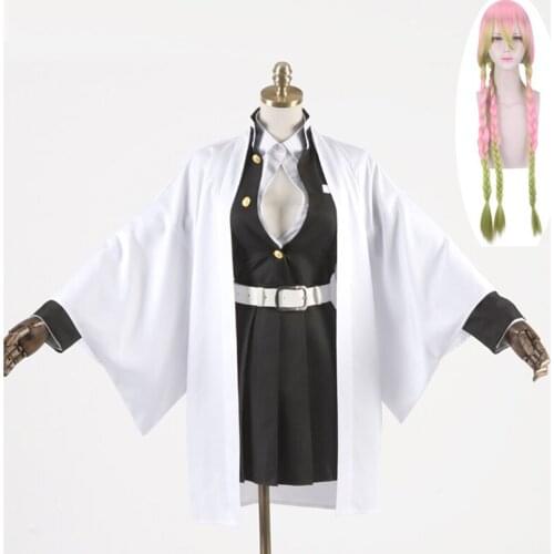Anime Comic Demon Slayer Kimetsu No Yaiba Cosplay Costumes Kanroji Mitsuri Cosplay Costume Women Cloth Blade Of Demon Kimono