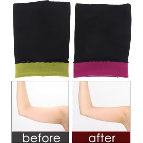 1 Pair Slimmer Wrap Belt Shape Sleeve Slimming Compression Arm Shaper Shaping Slim Arm Belt Taping Massage For Women S-XXL