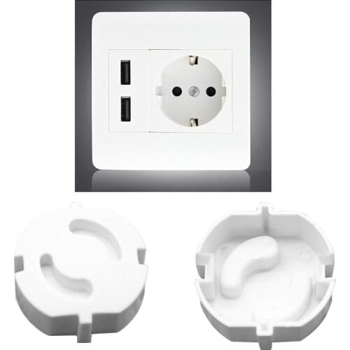 10pcs Socket Cover Home Living Room Bedroom Baby Kids Proofing Power Socket Cap Plastic Guard EU dropshipping