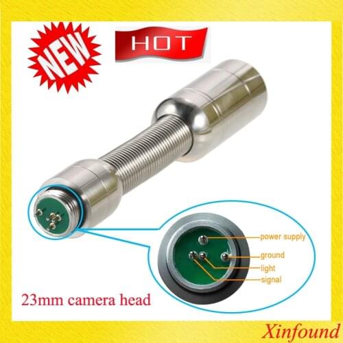 23Mm Pipeline Inspection with 9Pcs Led Lights Drain Pipe Sewer Snake Video Camera Head Wall Inspection Camera Replace Head