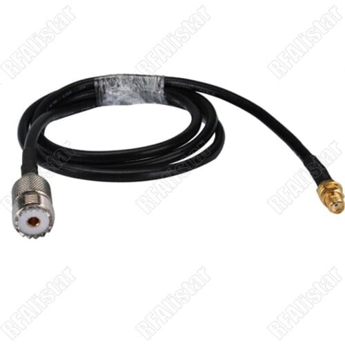 5 Pieces 1.5M SMA to UHF SO239 Ham Radio Antenna Extension RF Cable Assembly For Baofeng UV-5R UV-82