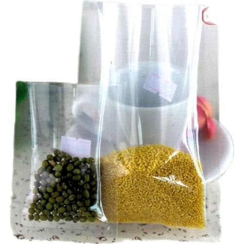8*12cm Top Open Heat Seal Composite Transparent Food Vacuum Packaging Bags 200pcs/lot