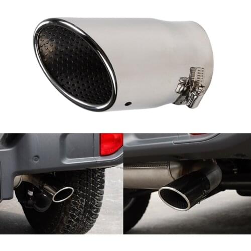 Car Mufflers for Jeep Wrangler 2018 Car Rear Tail Exhause Pipe Steel Car Exhaust Tip Tube for Jeep Wrangler JL Accessories