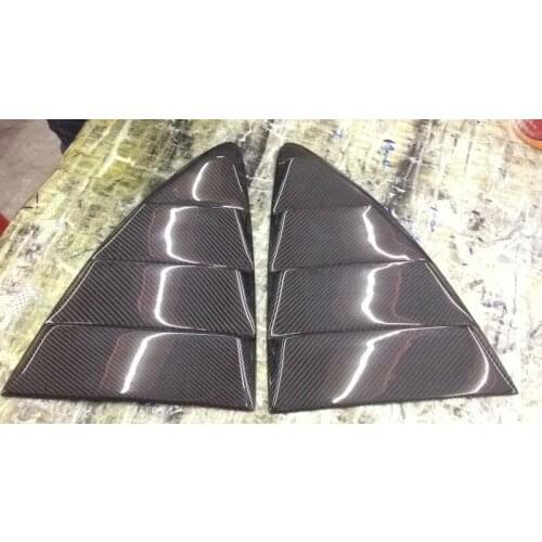 For 2011-2018 BRZ FT86 GT86 FRS S Style Carbon Fiber Rear Window Louver Glossy Fibre Side Air Duct Drift Racing Trim Tuning Part