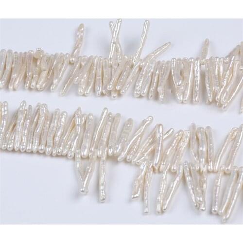 Hot Sale AAA Grade Freshwater 25-27mm Natural Long Biwa Shape Pearls