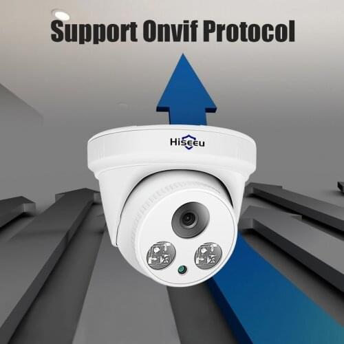 Indoor Home Security Monitoring IR Cut P2P Hiseeu 1080P POE IP camera H.265 2MP bullet CCTV IP camera ONVIF for POE NVR system