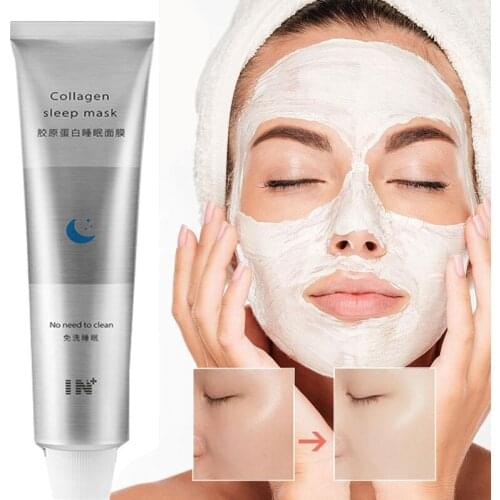 Collagen Deep Moisturizing Whitening Facial Mask Oil-Control Purify Pore Acne Treatment Hydrating Sleep Mask Korea Cosmetic 100g