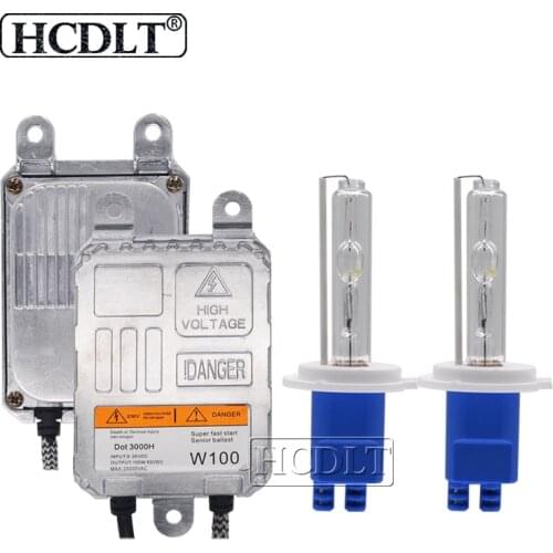 HCDLT 24V 100W Fast Bright Ballast Kit HID Xenon Headlight Bulb For Truck Boat Van H1 H3 H7 H11 9005 9006 4300K 6000K 8000K