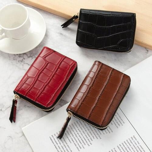 Crocodile Card Holder Purses Women Wallets New Vintage Fashion Luxury Design Businiss Credit Cards Case Coin Pockets Hot Selling