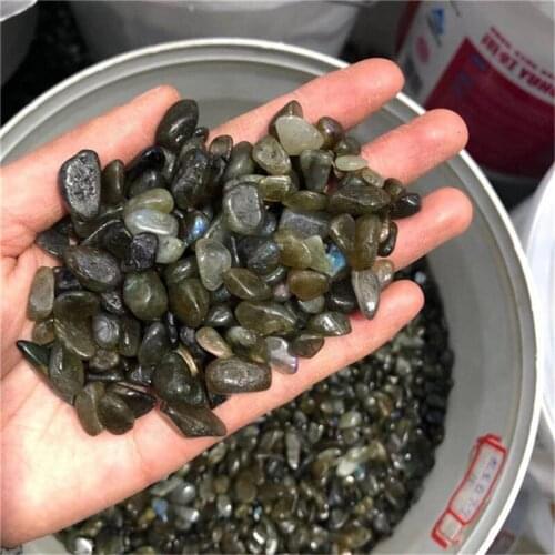 Labradorite Chips Crystals Healing Wholesale Natural Polished Gemstone Gravels For Decoration