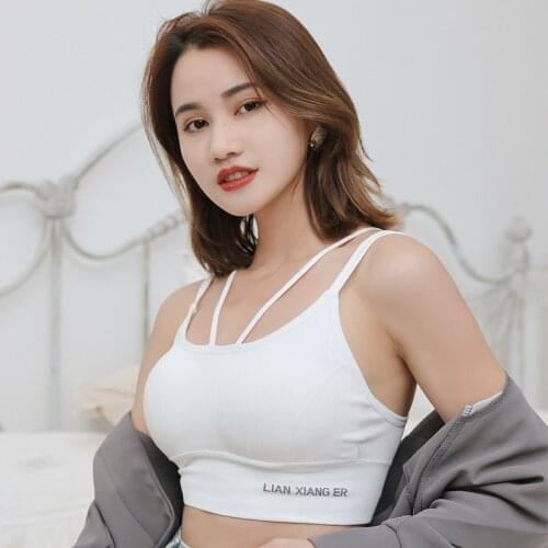 Tank Crops Top for Women Crop Tops Female Lingerie Sport Tube Top Basic Wear Tanks Padded Camisole