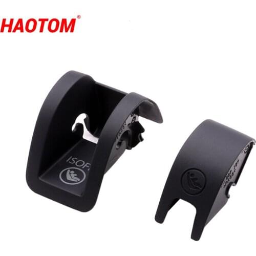 1 Set Car Rear Back Seat ISOFIX Cover Cap For VW Golf MK7 MK7.5 2015 2016 2017 2018 2019 Seat Leon 5GG887233 5GG877187 Blcak