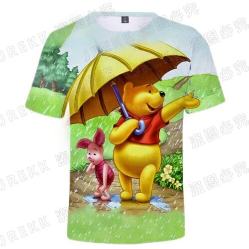 Summer Pooh Bear Edward Pooh Mr Sanders T Shirt 3D Print Men Women Children Streetwear Boy Girl Kids Short Sleeve Cool Tops Tee