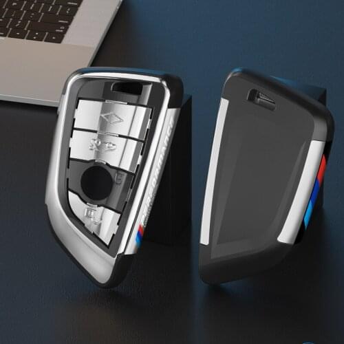 New ABS plating Car Key Case Cover M Performance For BMW X1 X3 X5 X6 1 2 5 7 F15 F16 E53 E70 E39 F10 F30 G30 Fob Shell Protecor