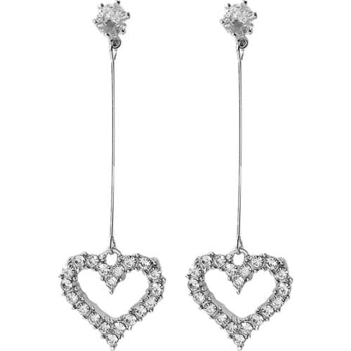 New Earrings Fashion Jewelry Simple Statement Versatile Long Tassel Crystal Earrings Wholesale Kolczyki Earrings For Women