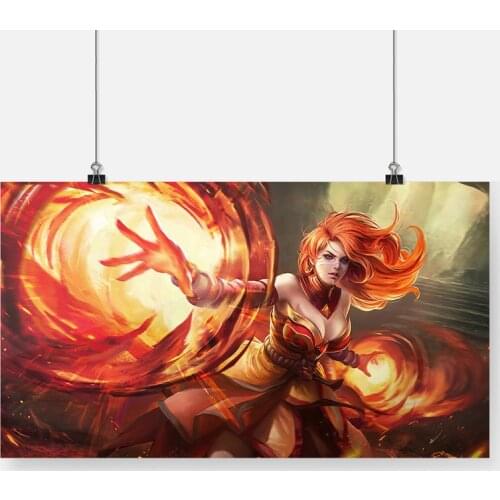 Lina the Slayer Game Art Poster Framed Wooden Frame Canvas Painting Wall Art Decor Room Bedroom Study Home Decoration Prints