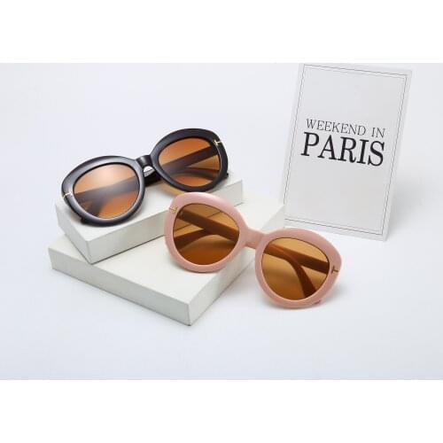 Brand new sunglasses women men sunglasses best quality big round frame hot selling luxury sun glasses 5 colors Oculos UV400