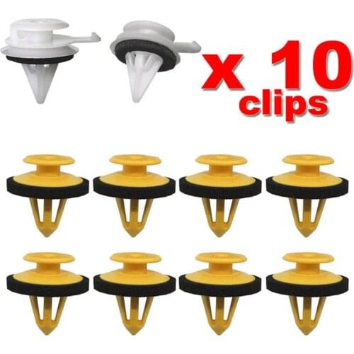 Yellow+white Pillar Trim Clips High Quality 100% Brand New A Post Durable In Use
