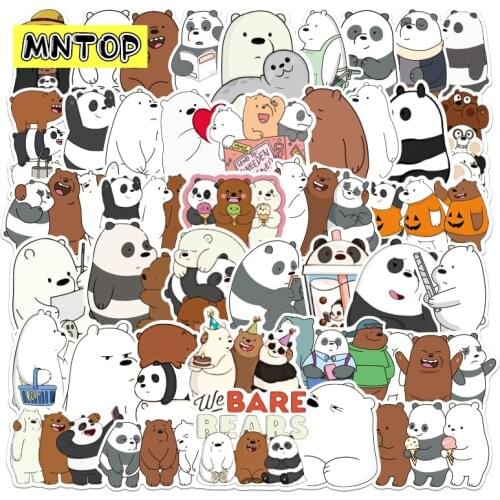 10/30/50/100pcs/pack Cartoon Bear Graffiti Stickers For DIY TOY Luggage Scrapbook Skateboard Laptop Motorcycle Computer