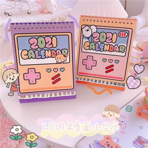 2021 Cartoon Animal Unicorn Series Desktop Calendar Double Schedule Schedule Planner Annual Agenda Organizer Office