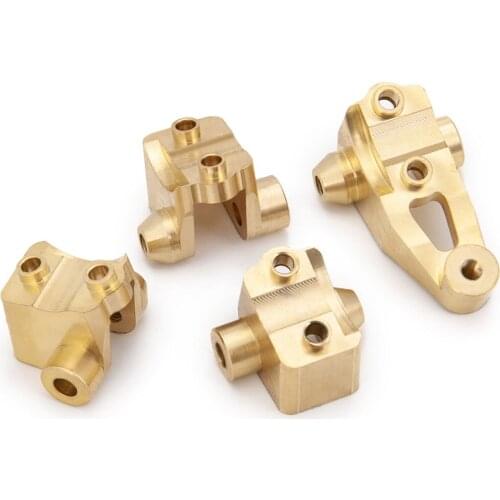 45g 1Set CNC latón pesado deber del eje trasero delantero inferior montaje de choque para Traxxas TRX-4 1/10 RC sobre orugas