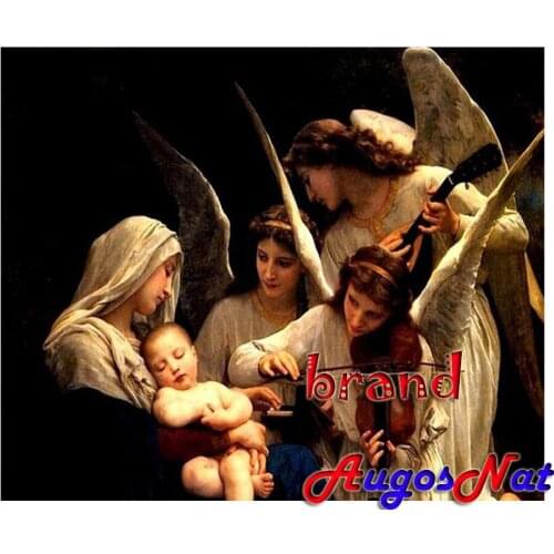Angel diamond painting religion rhinestone embroidery virgin mary mosaic art decor diamond dots poster wall paper diy craft gift