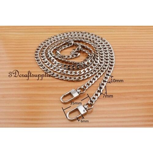 Bag chain purse chain for bag metal shoulder chain cross body strap chain nickel 140 cm CK6