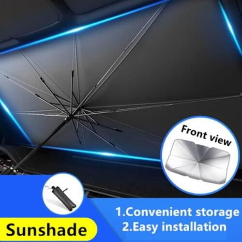 For Vw Polo Jetta Passat B5 B6 B7 B8 Variant Tiguan Touran Bora Car Sunshade Umbrella Windshield Cover Accessories In Summer