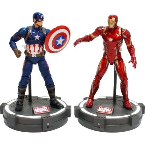 Hasbro The Avengers Captain America Iron Man Spider-Man Black Panther Joints Movable Action Figure Model Toys