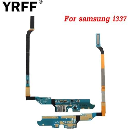 High Quality Flex Cable Ribbon Charging Port Dock Connector USB Socket With Mic For Samsung GALAXY i337 USB Charger Flex Cable