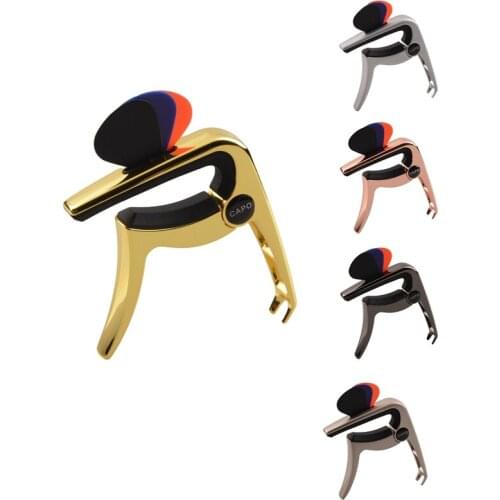 Zinc Alloy Guitar Capo Adjustment for Acoustic Guitars with Holder