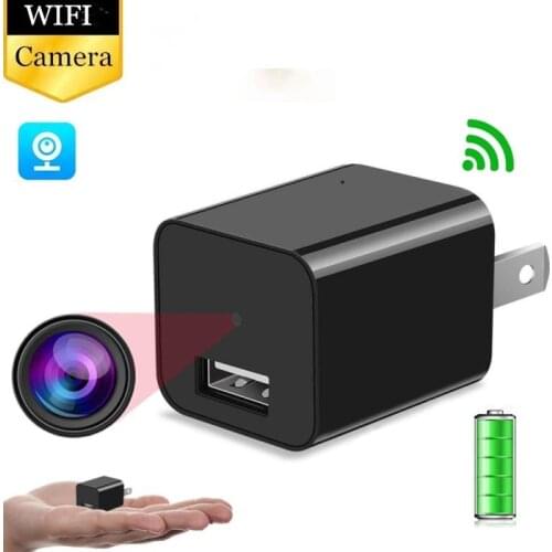 HD 1080P Wifi Camera Mini Plug Camera USB Chargers Wireless Portable Camera Security Video Recorder Dynamic Monitor P2P Wall
