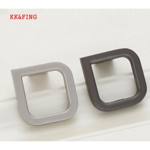 KK&FING Modern Pearl Gray Sand Silver Cabinet Handles Drawer Knobs Kitchen Cupboard Door Pulls Fashion Furniture Handle Hardware