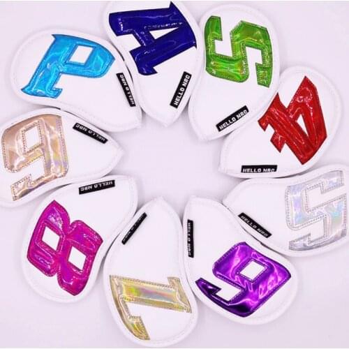 Super Hero Golf Irons Headcovers With Embroidery Captains Shield #4-9PAS Complete Set Golf Iron Club Covers 9Pcs/Lot